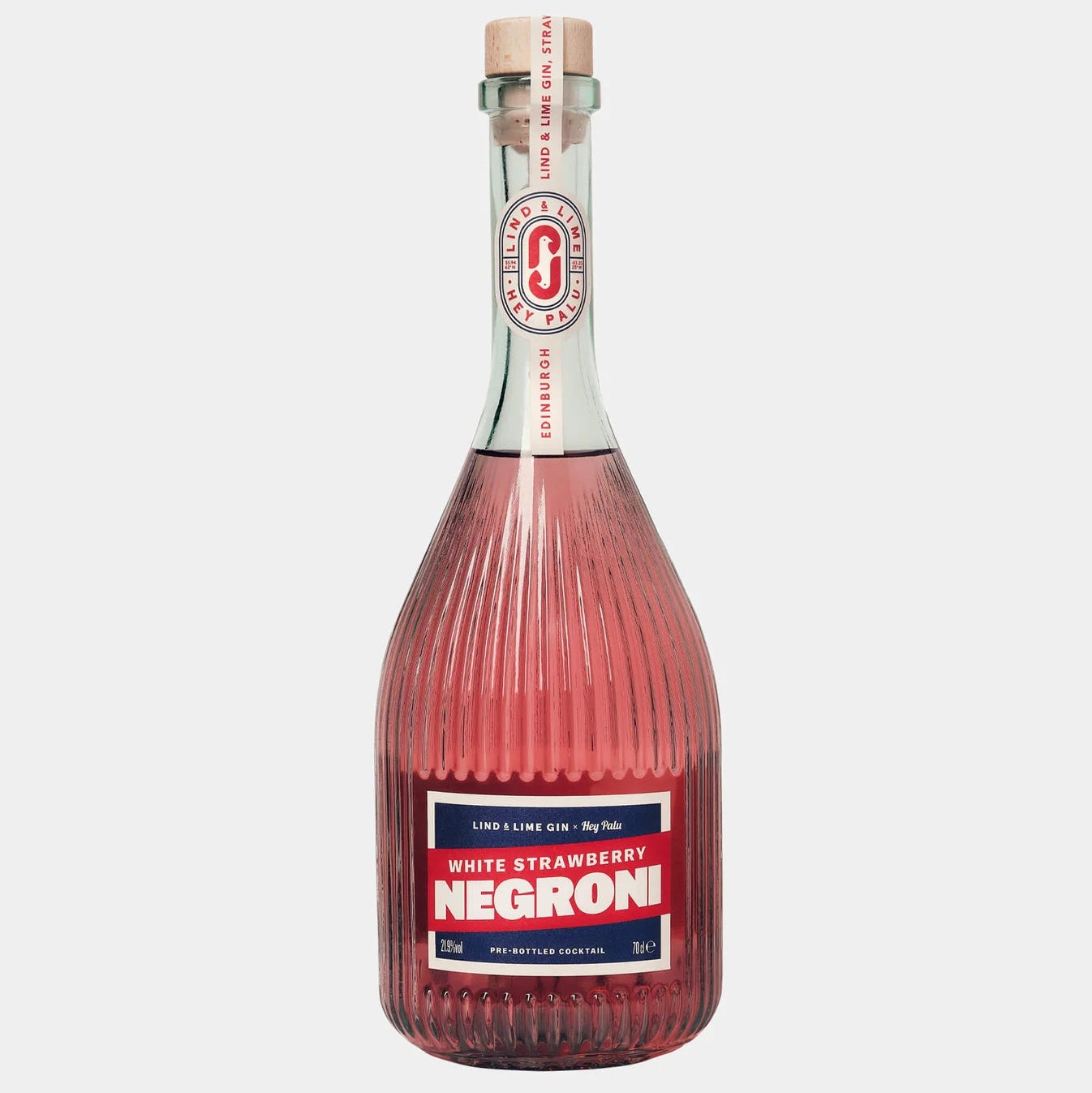 Lind & Lime x Hey Palu - White Strawberry Negroni Bottled Cocktail 70cl
