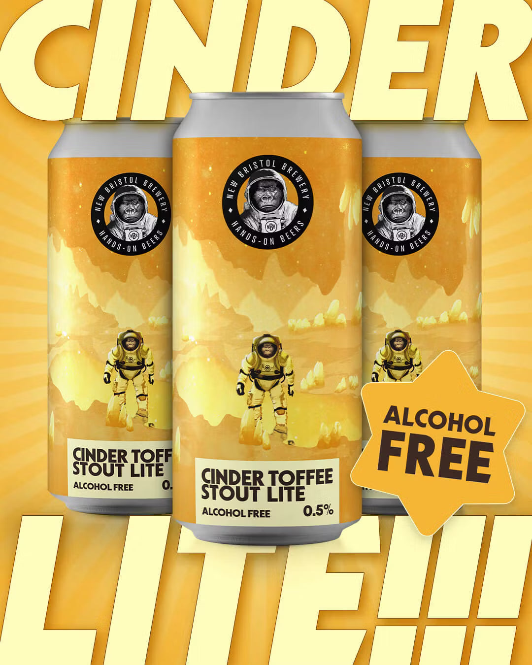 New Bristol - Cinder Toffee Lite (AF) 440ml
