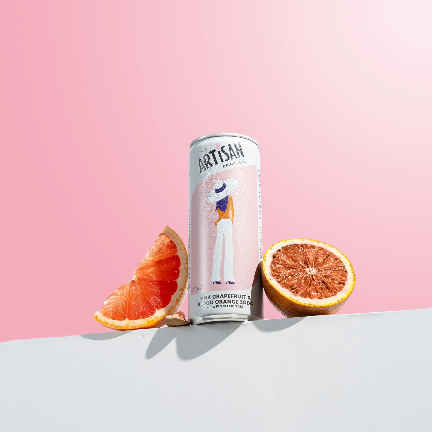 Pink Grapefruit & Blood Orange Soda Cans (12 pack)