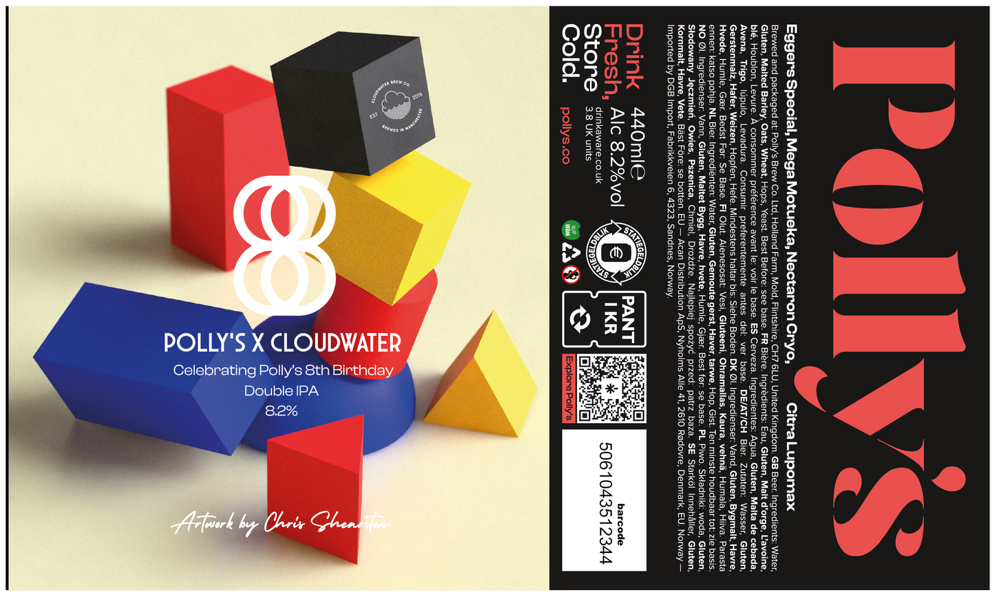 Pollys X Cloudwater 20L *Pollys Birthday