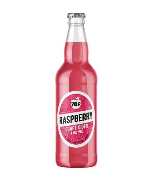 Raspberry Craft Cider Bottles 12 Pack