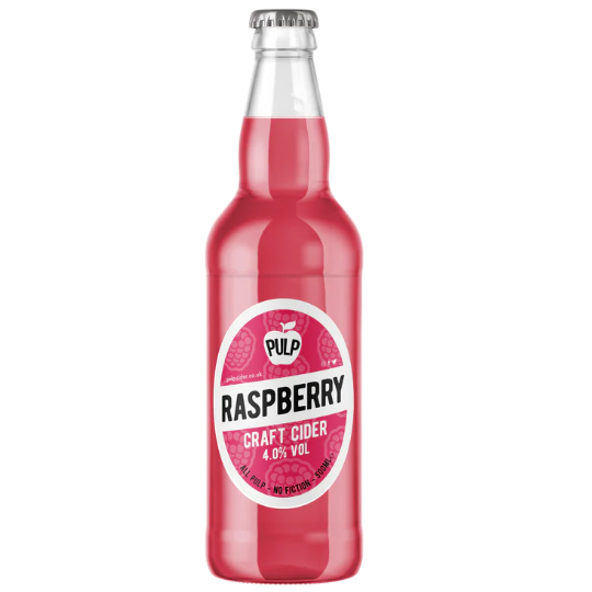 Pulp - Raspberry Craft Cider Bottles 12 Pack