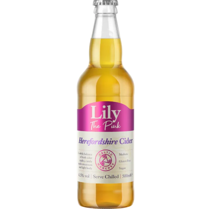 Celtic Marches - Lily The Pink Cider Bottles 12 Pack