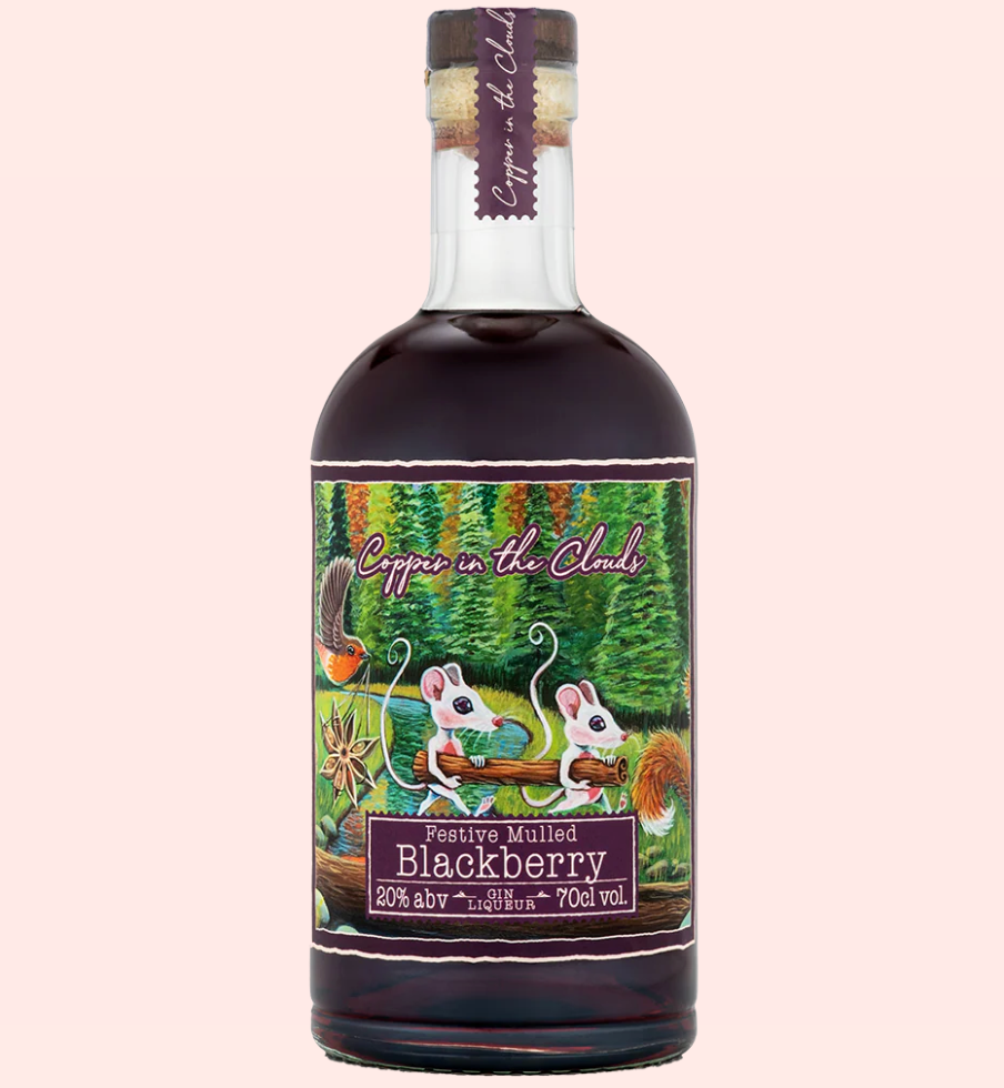Festive Mulled Blackberry Gin Liqueur