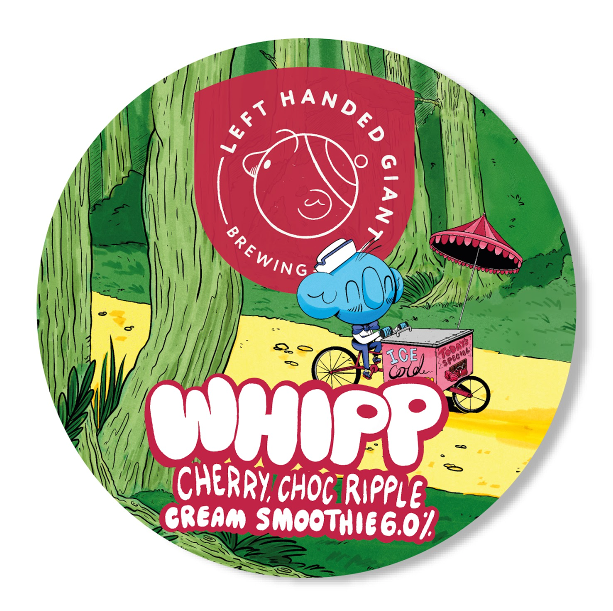 Left Handed Giant - Whipp: Cherry Choc Ripple 20L