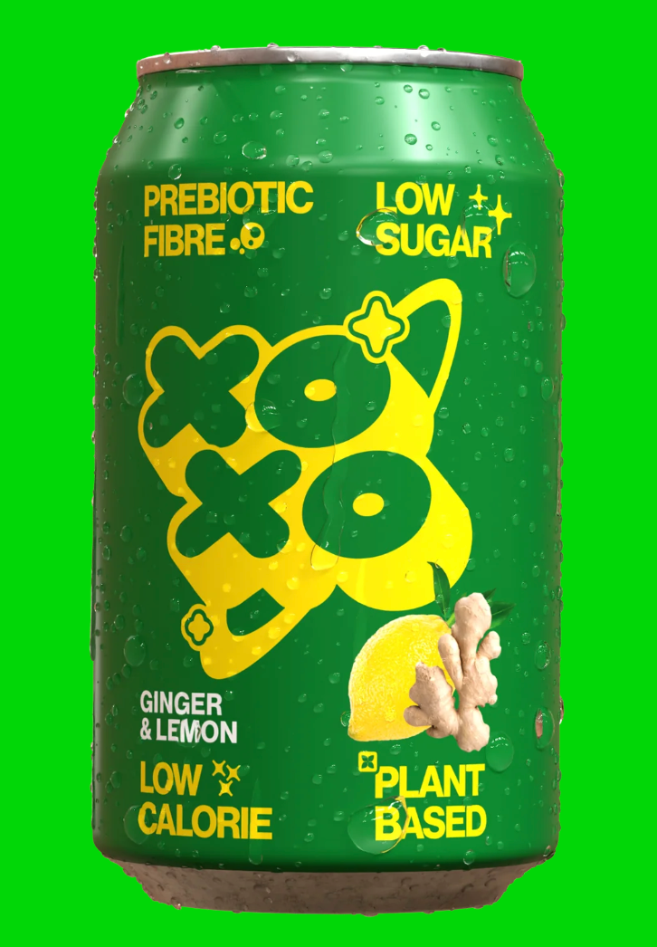 XOXO - Ginger & Lemon Prebiotic Soda 330ml