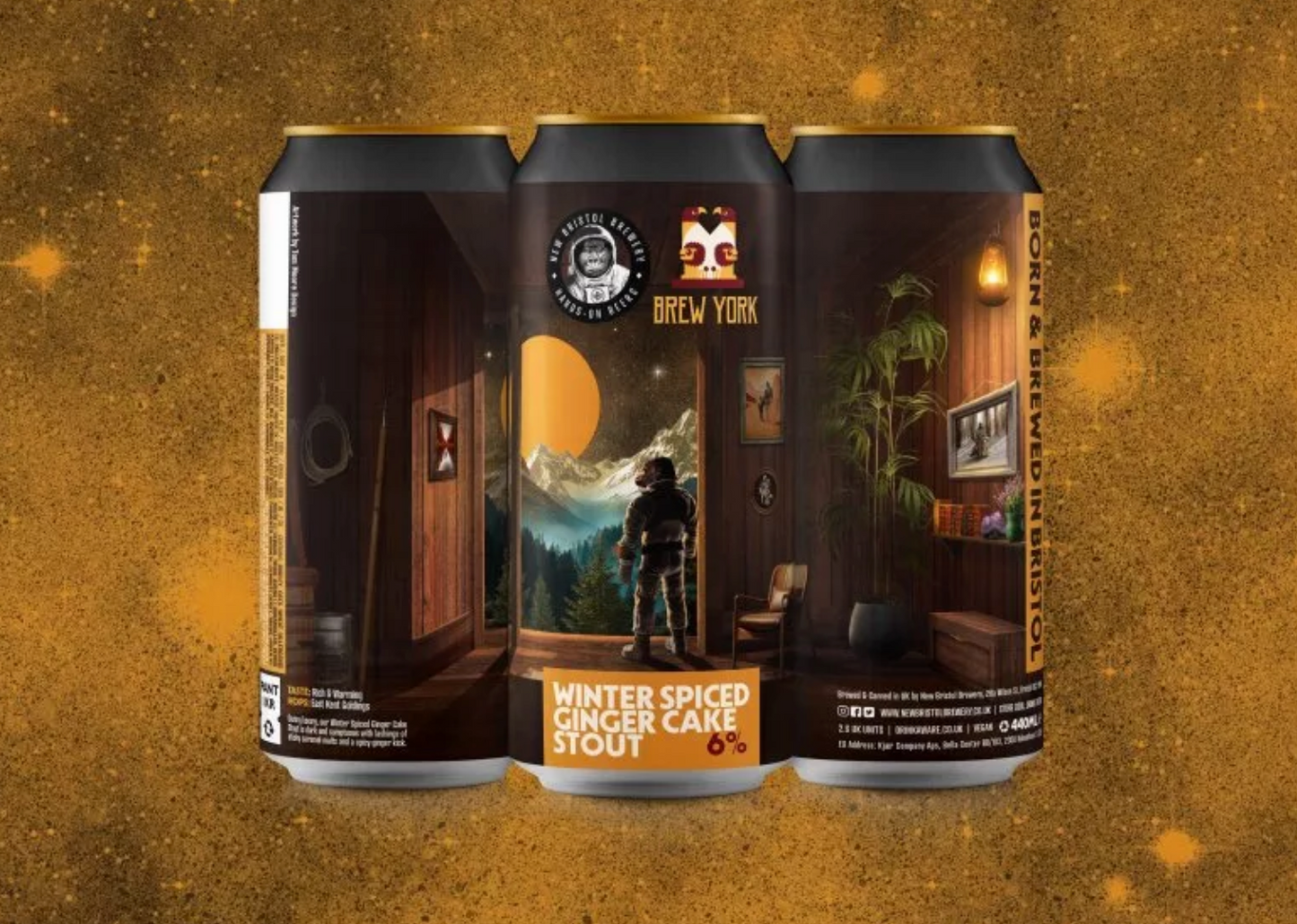 New Bristol - Winter Spiced Ginger Cake Stout 440ml