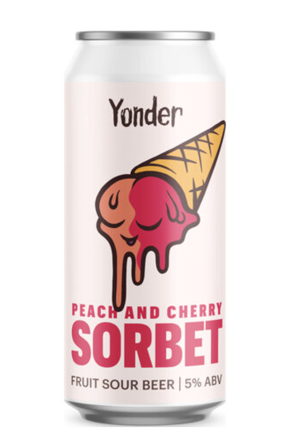 Yonder - Peach & Cherry Sorbet 440ml