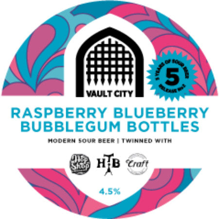 Vault City - Raspberry Blueberry Bubblegum Bottles 30L