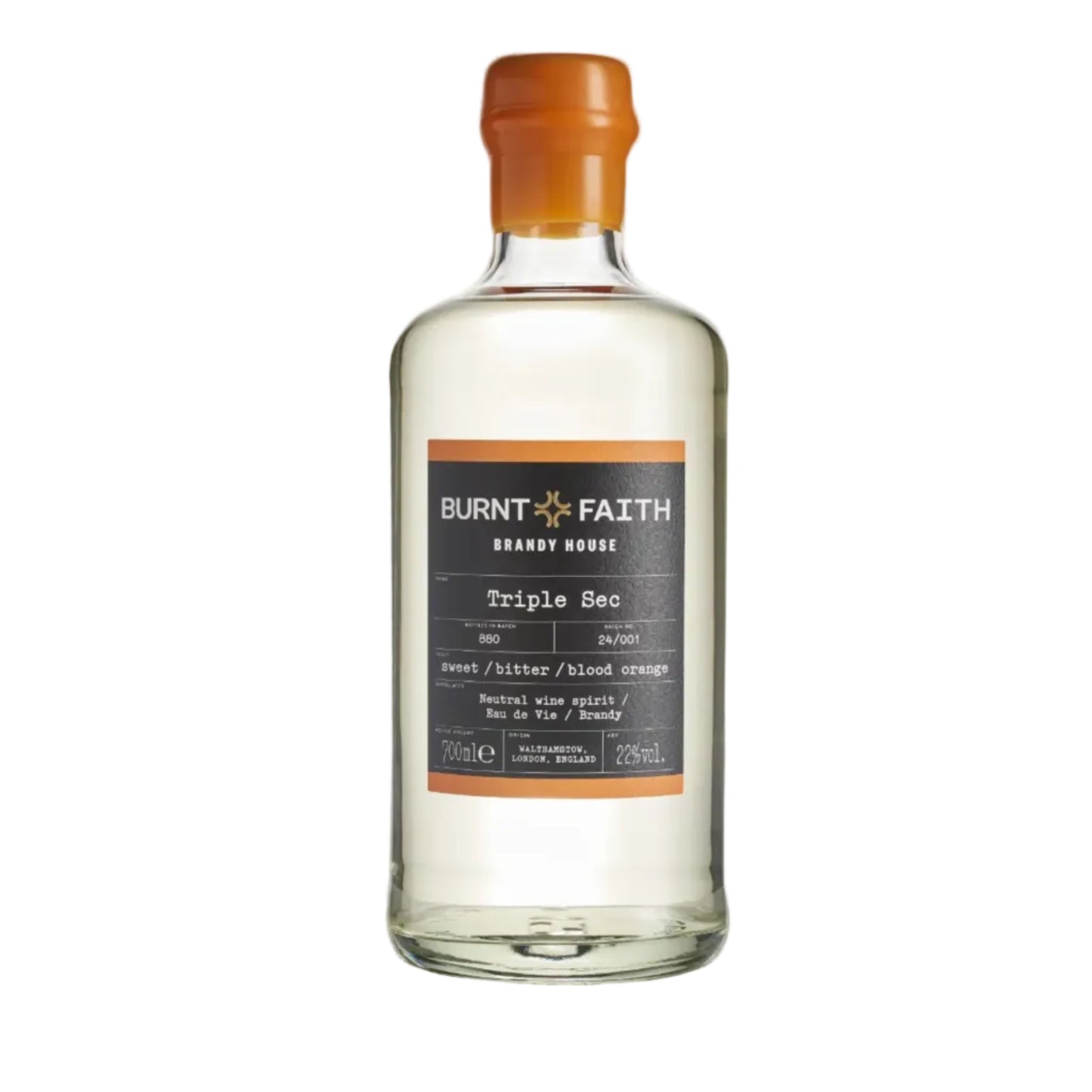 Burnt Faith - Triple Sec (Orange) Liqueur 70cl