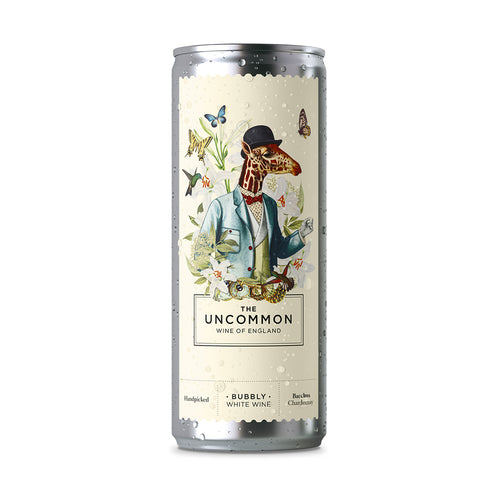 Uncommon - Gerald English Bubbly White Wine in a Can 187ml (12 pack)