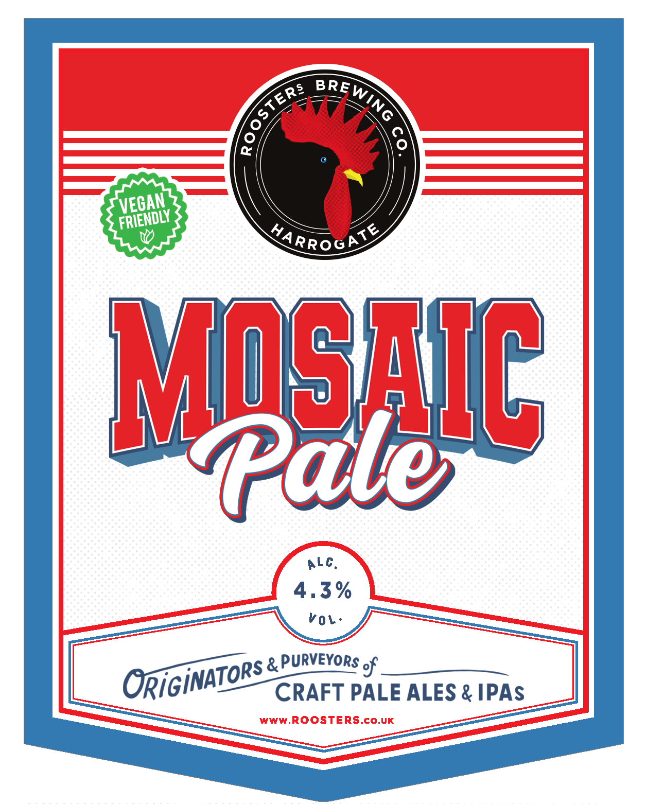 Roosters - Mosaic Pale 9G