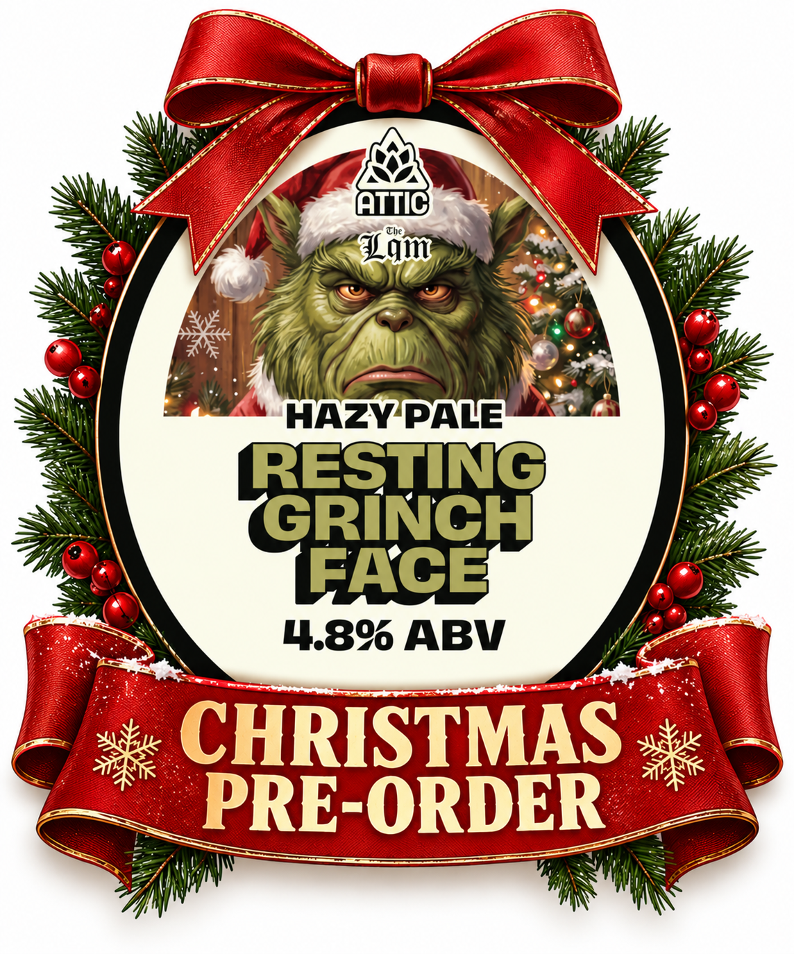 Attic X LQM - Resting Grinch Face 9G *Christmas Pre Order*
