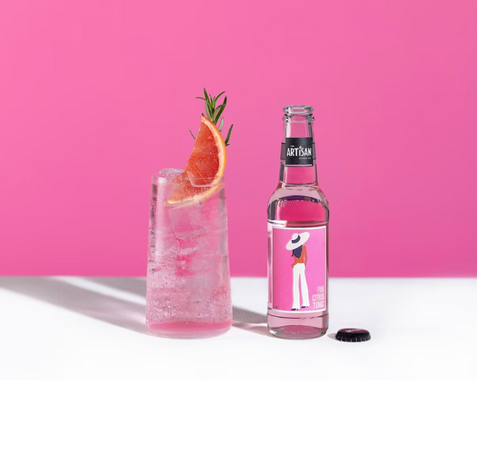 Pink Citrus Tonic Bottles (24 pack)