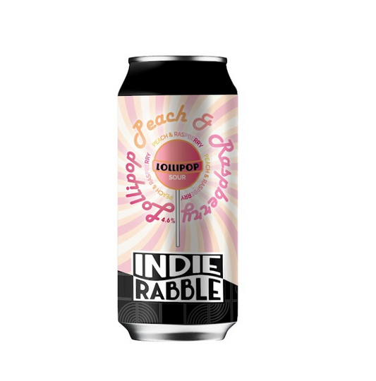 Indie Rabble - Peach and Raspberry Lollipop 440ml