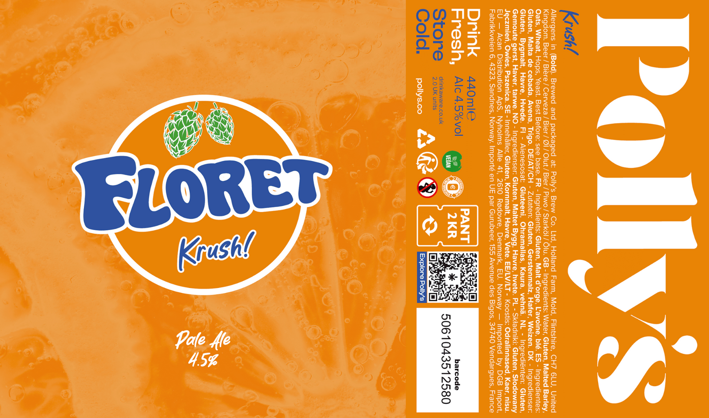 Polly's - Floret Krush 440ml *Floret Day!! Pre Order*