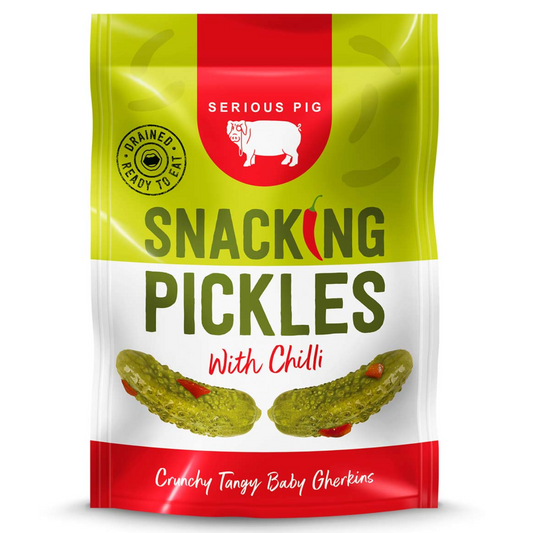 Serious Pig - Snacking Pickles with Chilli 24 Pack (GF)