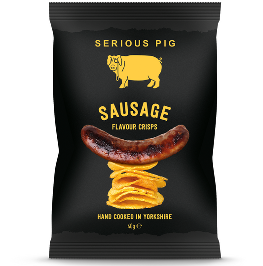 Serious Pig - Serious Pig Sausage Flavour Crisps 24 Pack