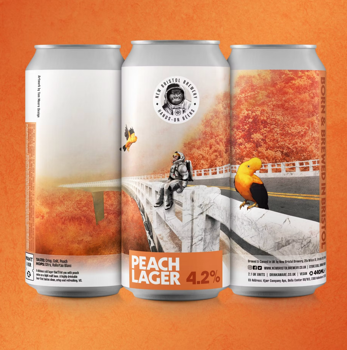 New Bristol - Peach Lager 440ml