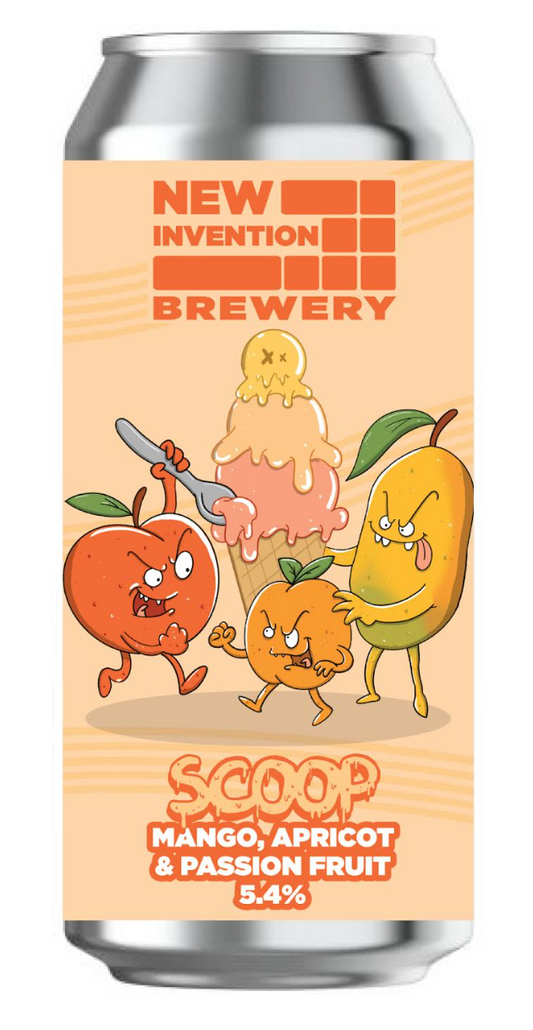 New Invention - Scoop - Mango, Apricot, Passionfruit 440ml
