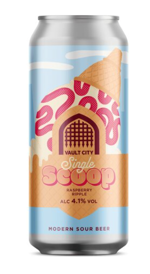Vault City - Raspberry Ripple - Single Scoop 440ml