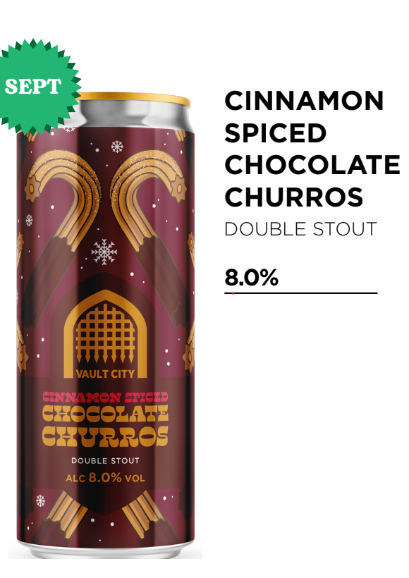 Vault City - Cinnamon Spiced Chocolate Churros 440ml *Xmas Pre Order 26*
