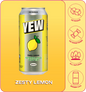 Zesty Lemon Sparkling Water 440ml (12 Pack)