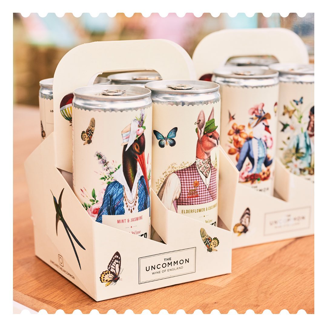 Uncommon - Gerald English Bubbly White Wine in a Can 187ml (12 pack)