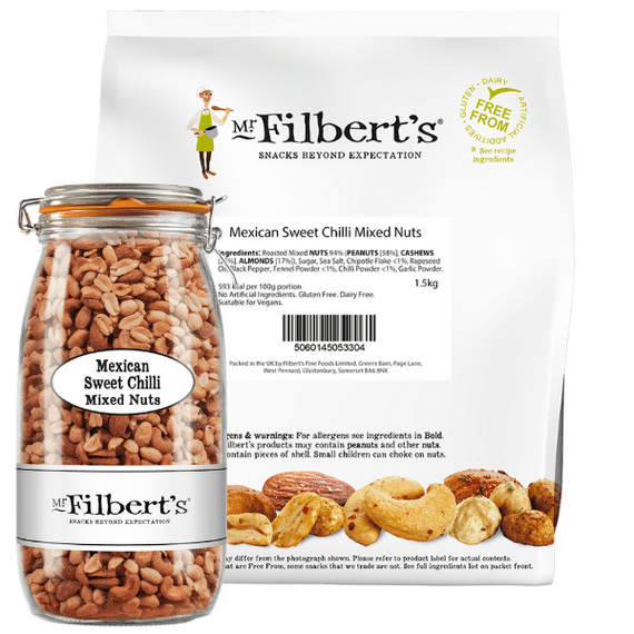 Mexican Sweet Chilli Mixed Nuts 1.5KG