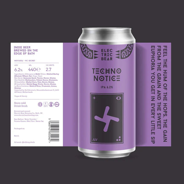 Electric Bear - Techno Notice 440ml